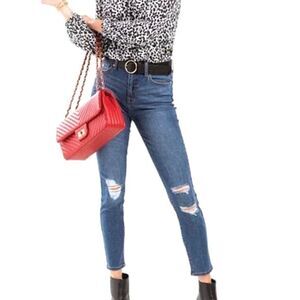 Harper high rise skinny jeans sz 26